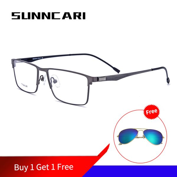 

titanium alloy optical glasses optical frame men ultralight square miopia eyeglasses 2020 male full metal without screw glasses, Black