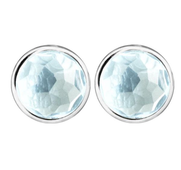 

2017 march droplets silver earrings with aqua blue cz 100% 925 sterling silver jewelry01, Golden;silver