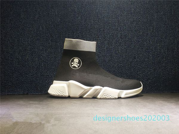 

2018 black red yundong leisure, men's and women's speed elastic knit speed casual shoes, size s03