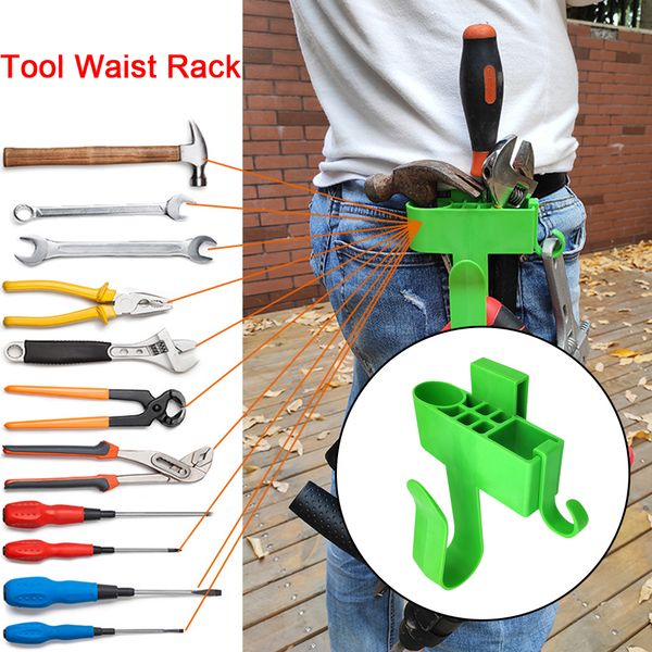 

wear resistant tool waist rack green multi slots organizer drill holder worker
