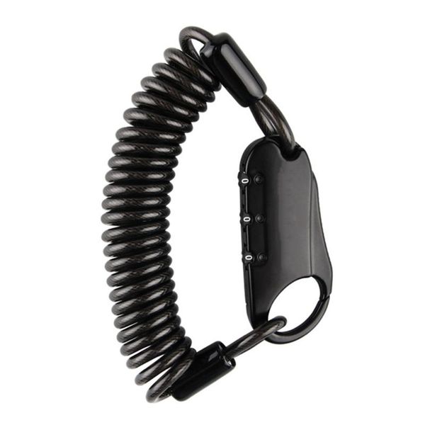 

motorcycle lock zinc alloy travel luggage 3 digit mini portable bicycle helmet