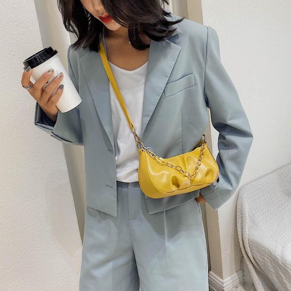 

simple women pure color casual hobo shoulder bags leather crossbody handbags light wild simple female daily bag