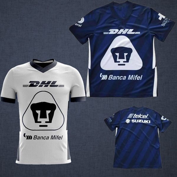 

formica 19 20 unam pumasl white home soccer jersey abraham away blue mexico camisetas de futbol cougar football j.guerron cortes 2019 martin, Black;yellow