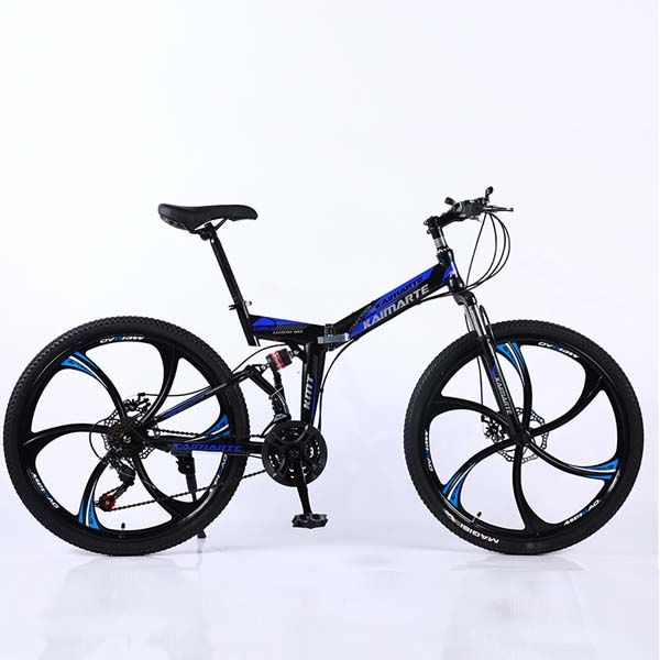 

mountain mountain bike folding bicycle shock absorption 24-speed six-wheel variable speed bicycle