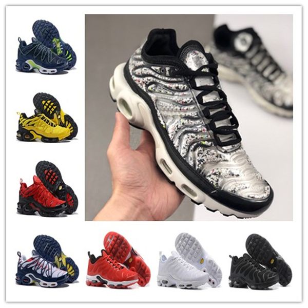 

new tn plus ultra se mercurial men running shoes chaussures triple black volt hyper blue tn breathable mesh trainers sports sneakers