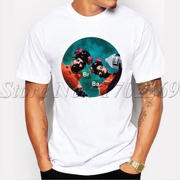 

breaking dexterm men customized t-shirt mr. white and jessie cook retro printed male funny hipster short sleeve casual tee