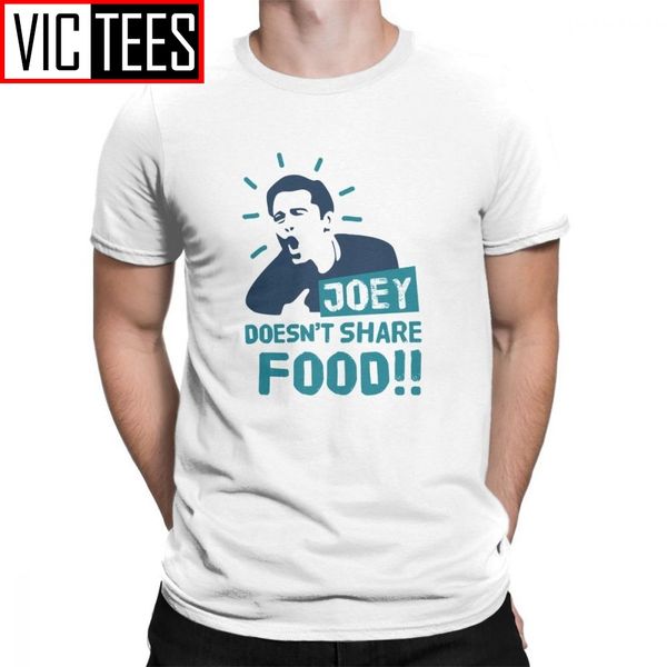 

tv t shirt показать друзья джоуй не разделяет еду вокруг шеи vintage тиса мужчина футболка с коротким рукавом плюс размер 100% хлопок