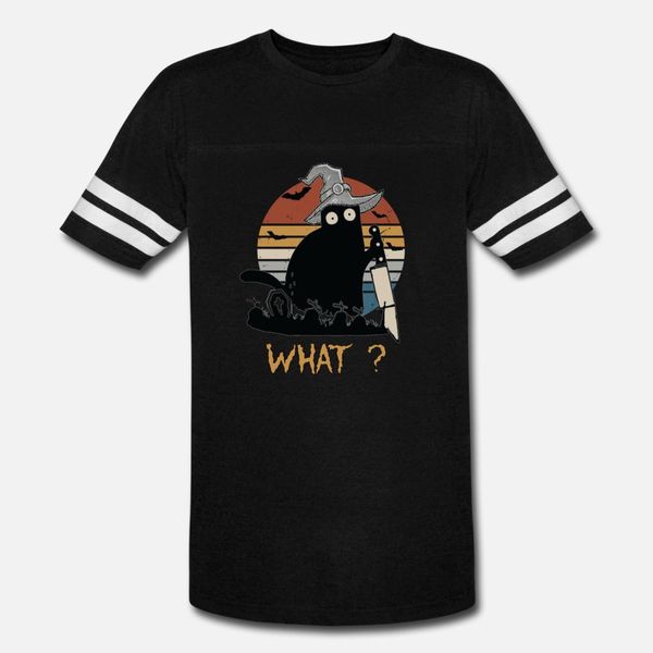 

cat what funny halloween murderous black cat t shirt men gift tee shirt s-xxxl natural gift humor summer standard shirt