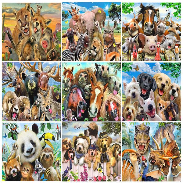 

p custom 5d diamond painting animal full drill round homefun cross stitch diamond mosaic dog diamond embroidery home decor