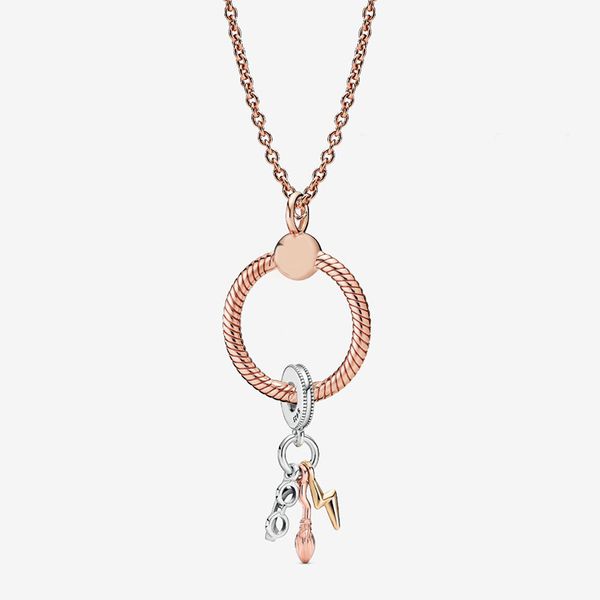 

kakany 2020 new high-quality fashion magic o pendant set suitable for original women diy bracelet necklace jewelry gift, Silver