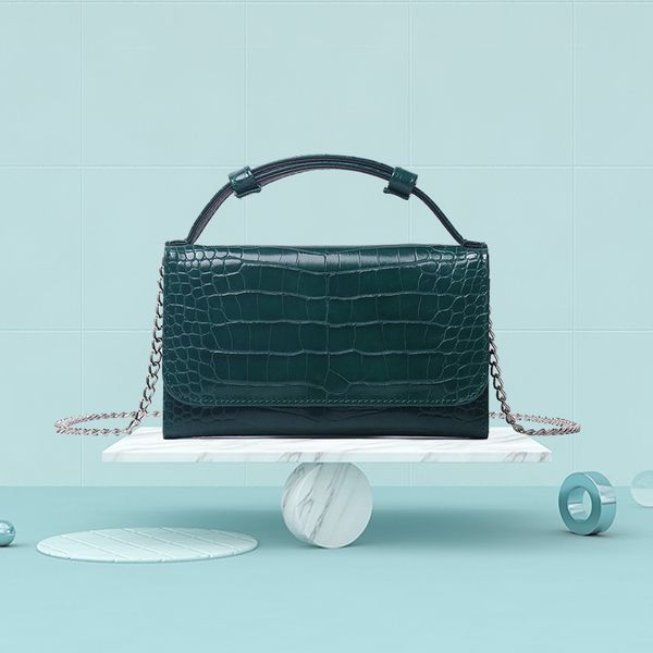 

crocodile leather handbags women shoulder bag fashion design wallet clutch bag for party