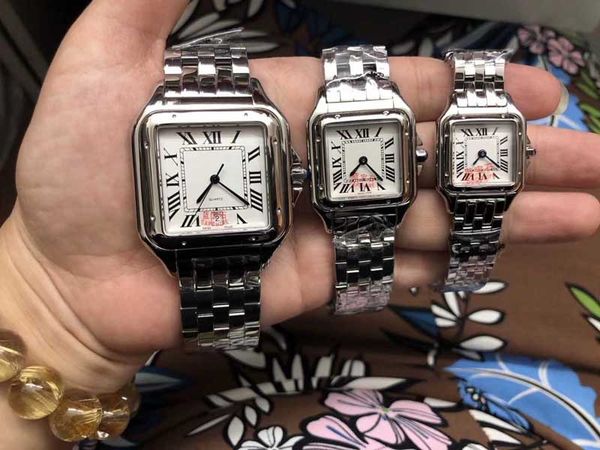 

3 size silver gold watch quartz ladies watch stainless steel, Slivery;brown