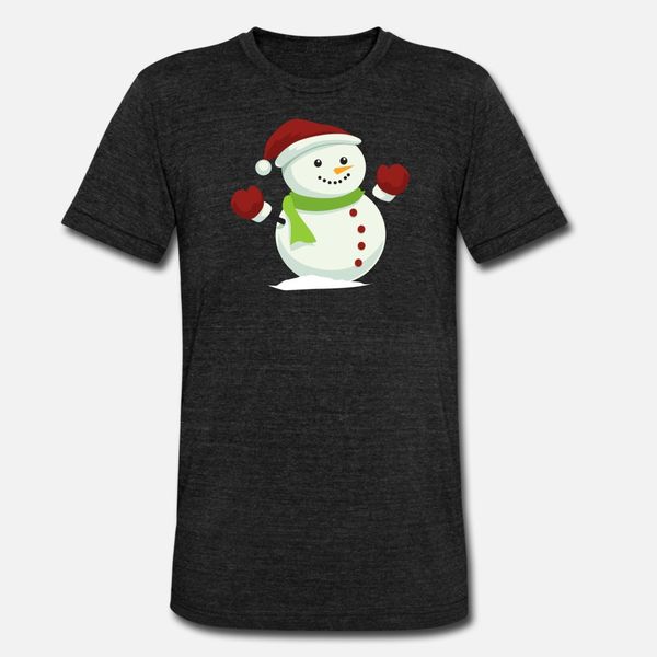 

christmas snowman t shirt men customized cotton crew neck pattern graphic casual spring slim shirt