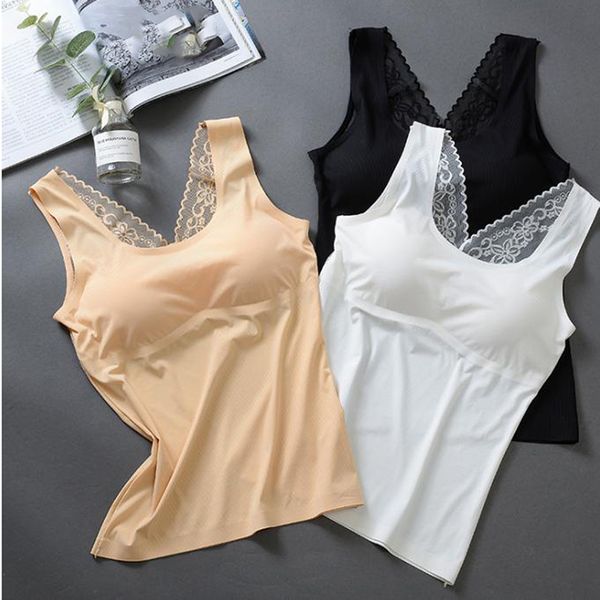 

ladies camisole women vest fashion solid color lace summer sleeveless camis slimtank tank women clothing long, White