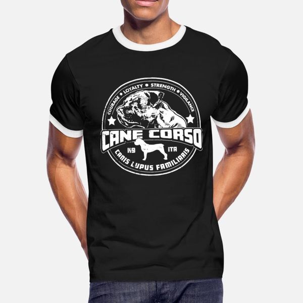 

cane corso badge t shirt men create tee shirt round neck fit gift funny casual summer style leisure shirt