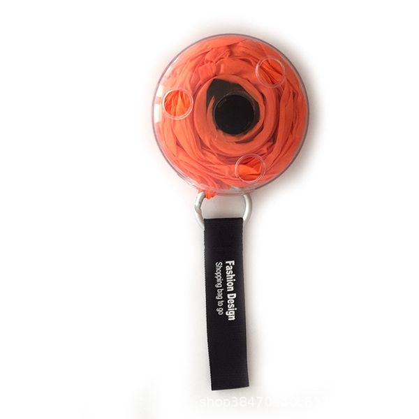 

portable small disc shopping bag eco friendly telescopic storage bag reusable folding multifunctional bag shopping travel storage vt1435