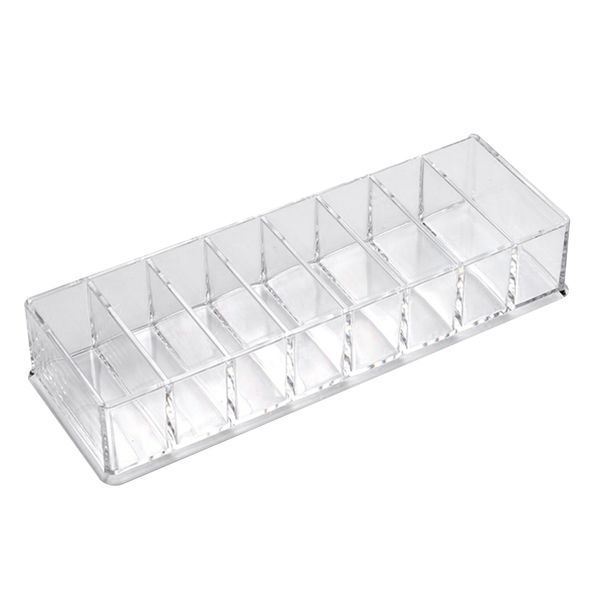 

8 compartment pressed powder home eyeshadow palette acrylic compact organizer