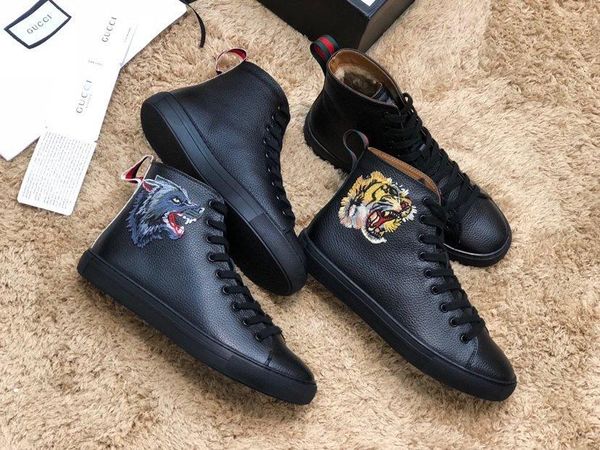 

2020 spring and autumn models ace gg high-sneakers designer shoes trend casual shoes comfortable flat bottom fashion qual