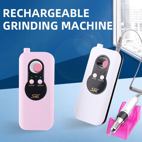 

nail drill & accessories built-in battery electric machine set for manicure pedicure kit ceramic cordless file portable