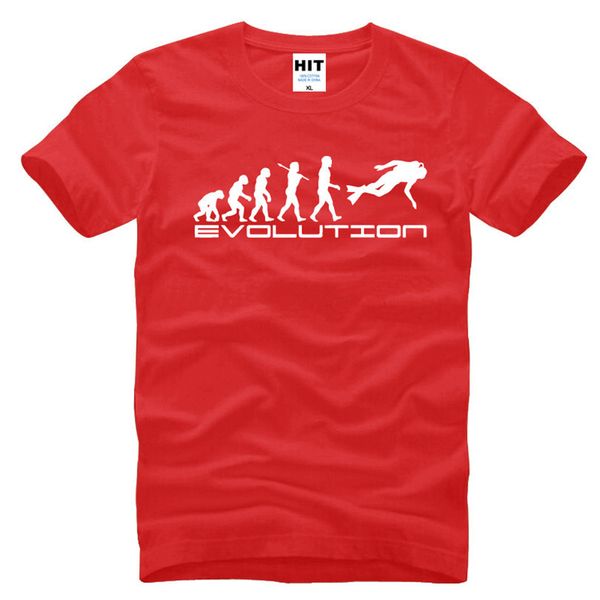 

creative scuba diver evolution novelty t shirt tshirt men 2018 new short sleeve cotton t-shirt tee