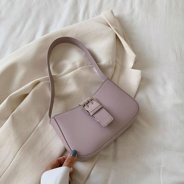 

vintage pu leather baguette shape bag luxury leather handbag 2020 new fashion shoulder bag womens messenger crossbody bags