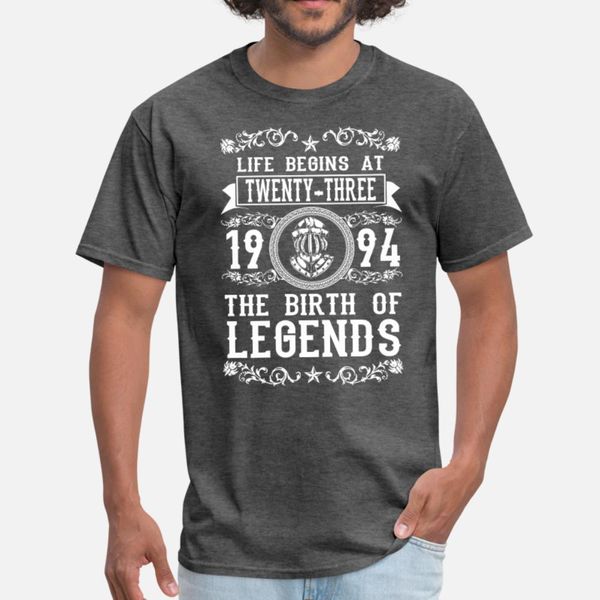 

1994 23 years legends 2017 t shirt men print cotton round neck cool crazy basic summer style cool shirt
