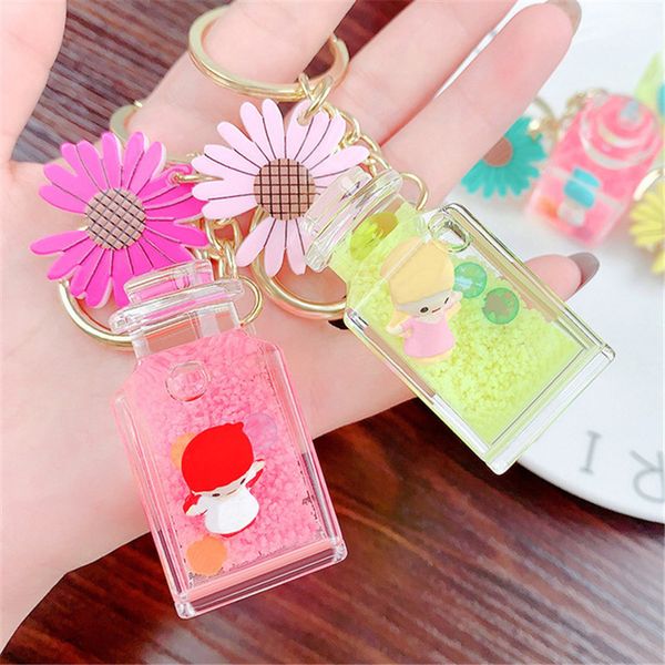 

keychains online celebrity sell fresh and lovely romantic couple luminous angel baby fashion key chain bag pendant, Silver