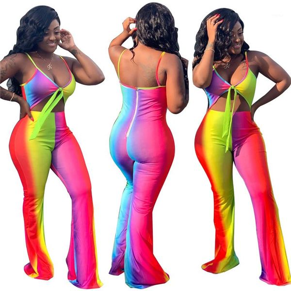 

мода контраст цвет тонкий женщина комбинезоны sexy backless top широкие ноги штаны женщины одежда для женщин дизайнерские ползунки, Black;white