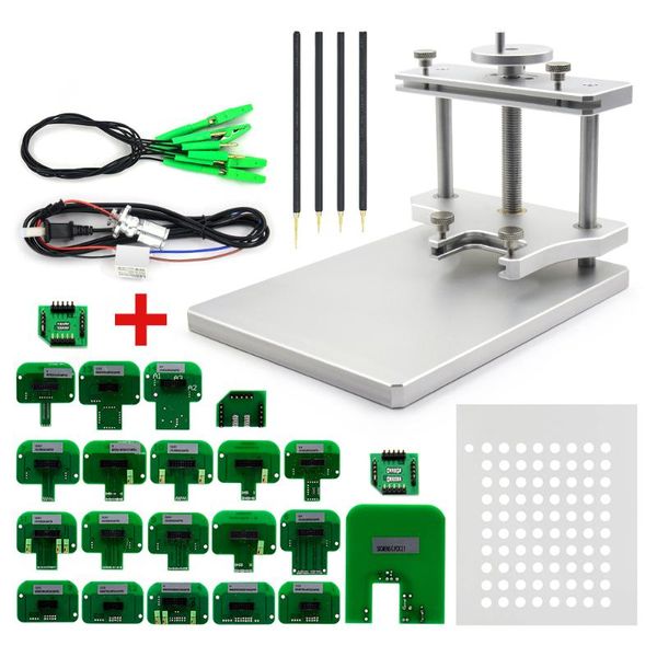 

2020 stainless steel led bdm frame ecu programmer metal bdm frame with probe 22 adapter for ktag kess v2 fgtech