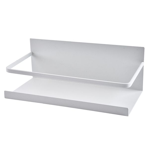 

home organizer storage rack wall mount bathroom magnetic refrigerator shelf