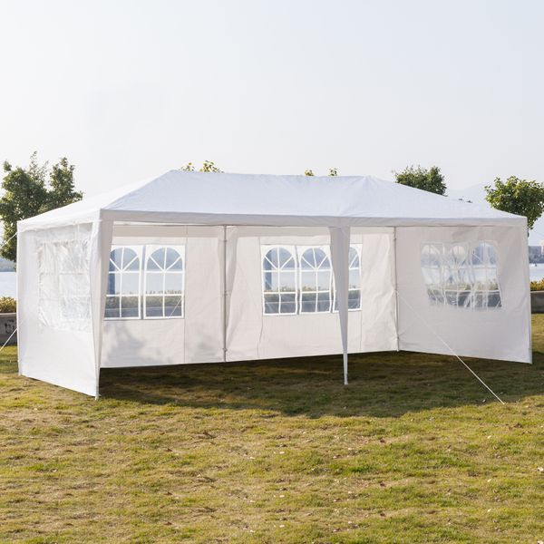 

10x20ft outdoor canopy party wedding tent heavy duty gazebo pavilion white 3x6m gazebo pavilion cater events us stock