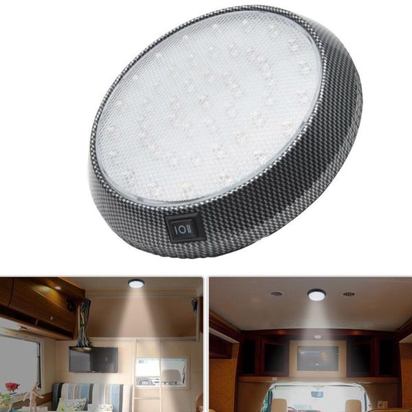 

12v interior headlamp lamp ceiling truck roof light car accessories boat cabin 46led dome caravan