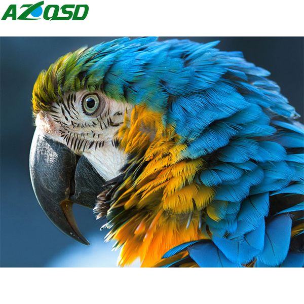 

wall art diy painting by number canvas kits decor for home parrot unframe coloring by numbers animal handpainted gift