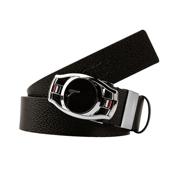 

new golf complete set belt leather men leisure belt fashion belts golf accessory for cut by yourself, Black;brown