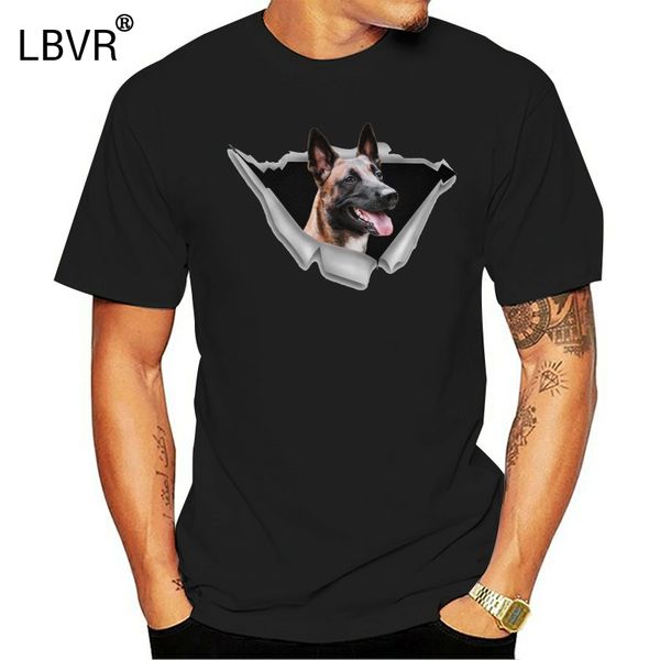 

men t shirt torn - malinois dog women t-shirt