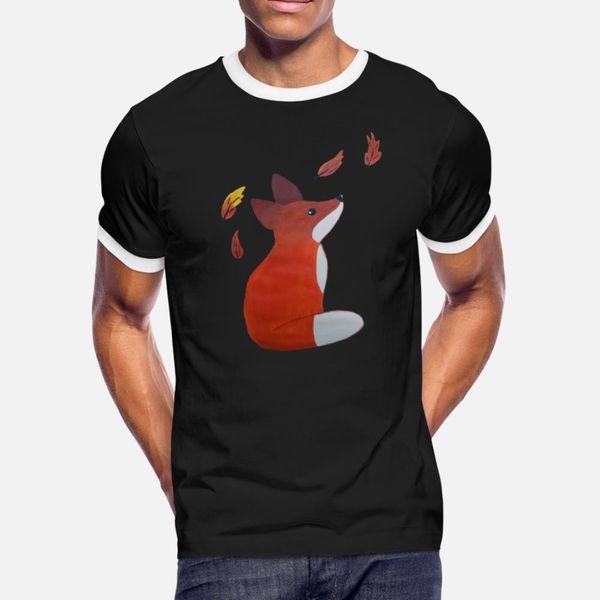 

fox t shirt men character cotton s-xxxl family fitness humor spring pictures shirt