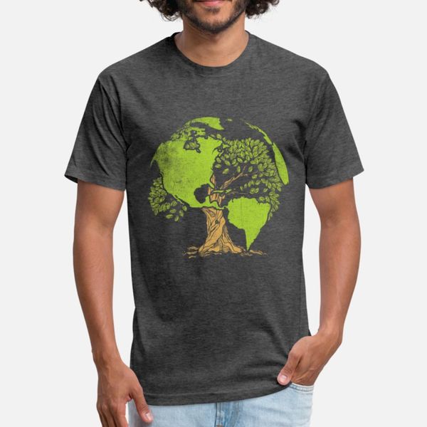 

earth day planet t shirt men famous 100% cotton plus size 3xl male famous humor spring slim shirt