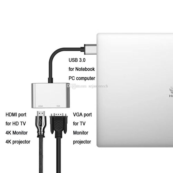 

usb 3.0 to hdmi vga digital video adapter,usb to hdmi vga 1080p av converter support 2k for desknotebook computer