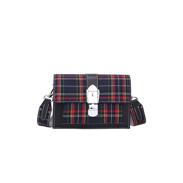 

2020 women messenger bags flap small woman bag brands women fashion plaid casual shoulder bag red crossbody phone travel sac