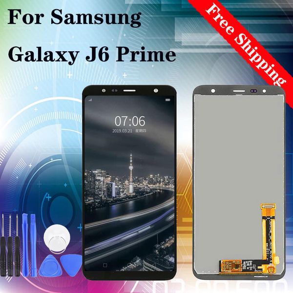 

oem for samsung galaxy j6 prime lcd display digitizer with touch assembly screen replacement with tempered film gifts