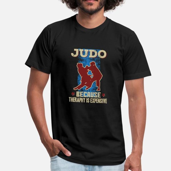 

judo because theraphy is expensive t shirt men design cotton crew neck vintage gift funny summer style kawaii shirt