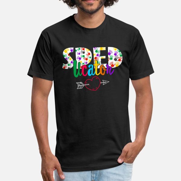

special education teacher speducator sped team t shirt men print cotton round collar unique sunlight new fashion summer style novelty shirt