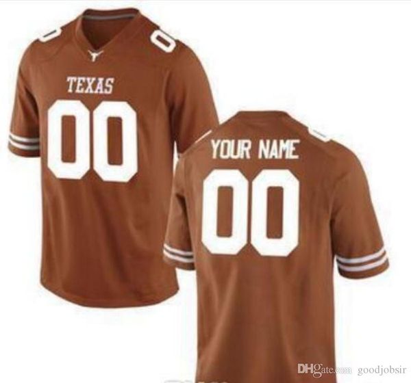 

custom men,youth,women,toddler, texas longhorns personalized any name and number any size stitched college jersey, Black