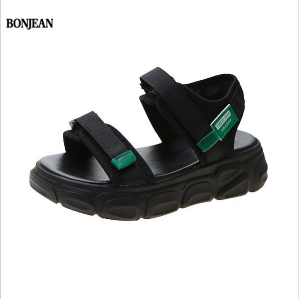 

explosion muffin wild summer 2020 new dad sports beach shoes bonjean, Black