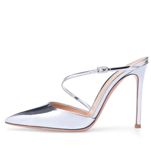 

lovirs women's silver pointed toe thin heels 10cm pumps slip on evening party dress slippers shoes women pumps us 5-15, Black
