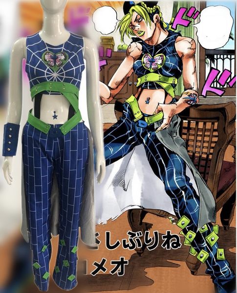 

jojo's bizarre adventure jolyne cujoh cosplay costume dress, Black