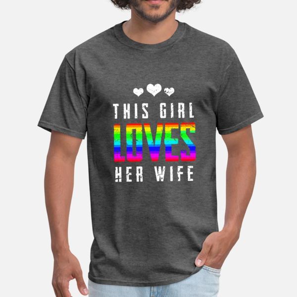 

lgbt lesbian love girl wife gift t shirt men designing short sleeve plus size 3xl leisure graphic authentic summer style family shirt