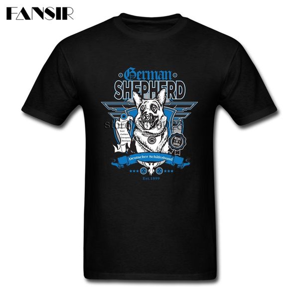 

2020 summer fashion t shirt men german shepherd men t shirt white short sleeve custom teenage brand clothing