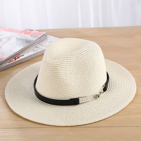 

maershei summer casual sun hats for women fashion jazz straw for man beach sun straw panama hat wholesale and retail, Blue;gray