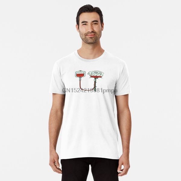 

мужчины футболка красный цветок карманные премиум t shirt женщины футболки